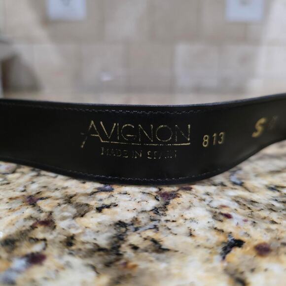 Vintage Avignon Leather Belt main image 5